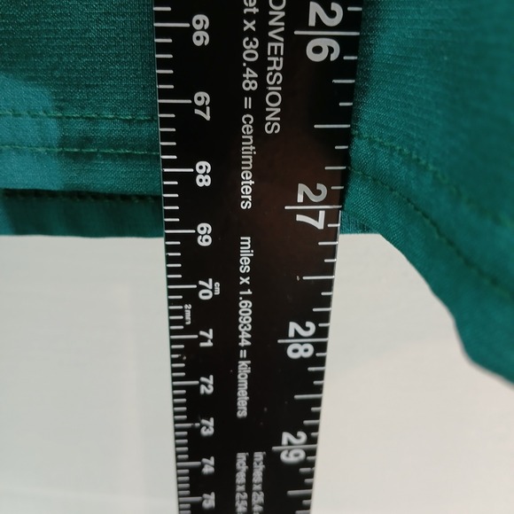 Cherokee iflex Teal Green Scrub Top V Neck Pocket Women's Large Medical - Picture 7 of 8